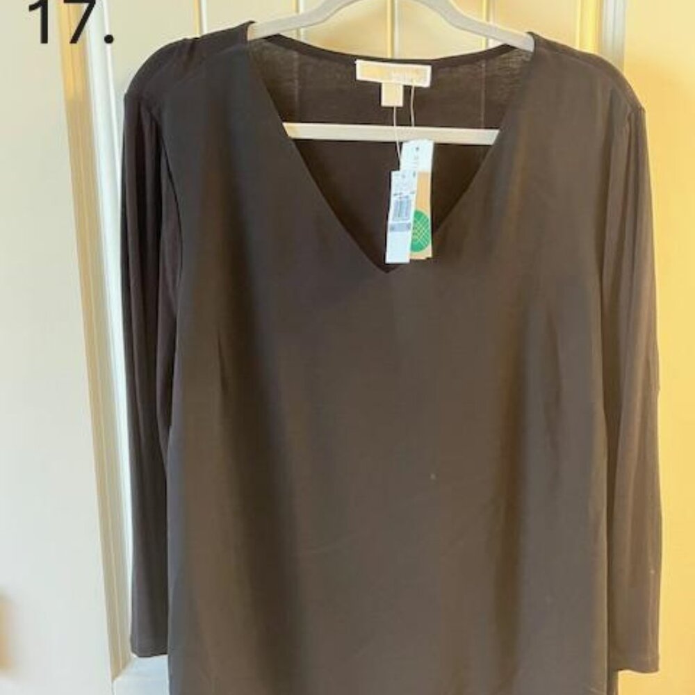 Michael Kors Sariyah Mixed Material Blouse